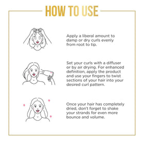 Pantene applied to damp curly hair demonstrating easy styling benefit