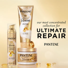 Pantene close-up of dissolving pearls releasing concentrated nutrients