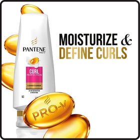 Pantene conditioner pouring into hand for easy application