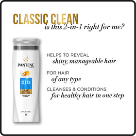 Pantene in shower being rinsed demonstrating quick rinse and smooth finish
