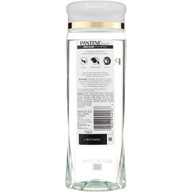 Pantene bottle on bathroom shelf illustrating storage convenience