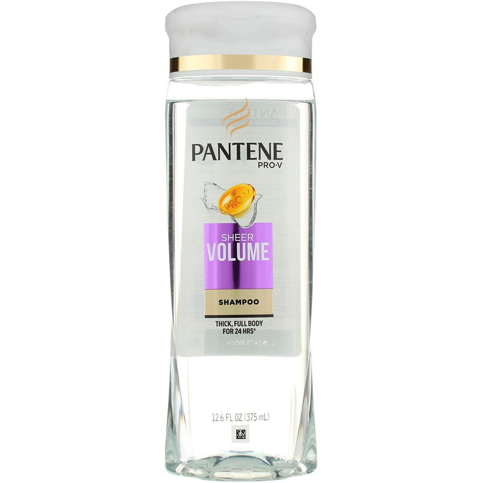 Pantene bottle front packaging showing product name and benefit