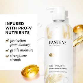 Pantene pump dispensing lather for gentle cleansing benefit