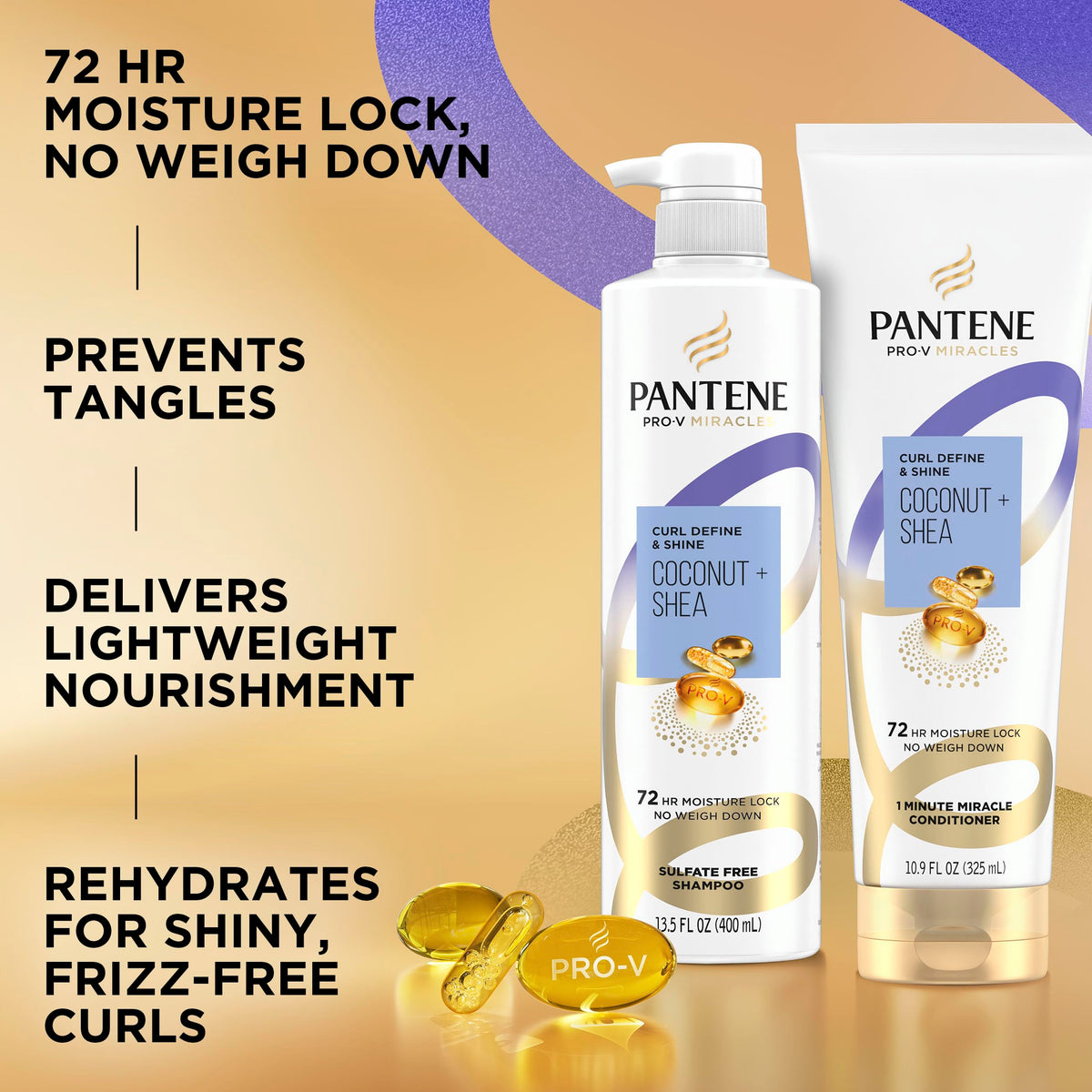 Pantene pump top closeup for easy one‑minute application