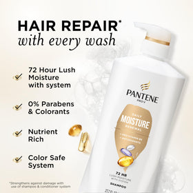 Pantene pump dispenser detail for easy one-handed application