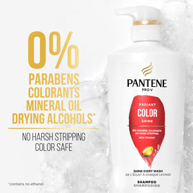 Pantene shampoo paired with conditioner to show full routine benefit