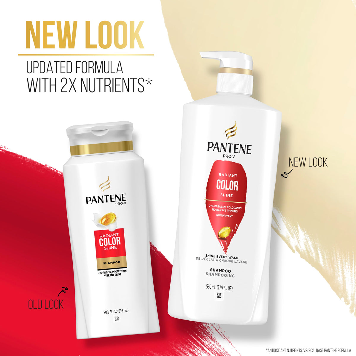 Pantene close-up of smooth creamy formula for hydrated shine