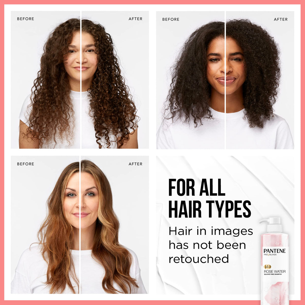 Pantene label closeup highlighting Pro-V and vitamin B5 benefits