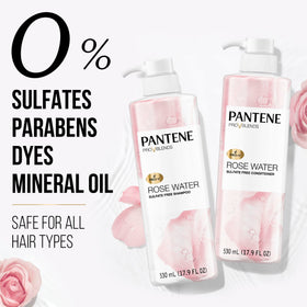 Pantene conditioner pouring to show slip for easier detangling benefit