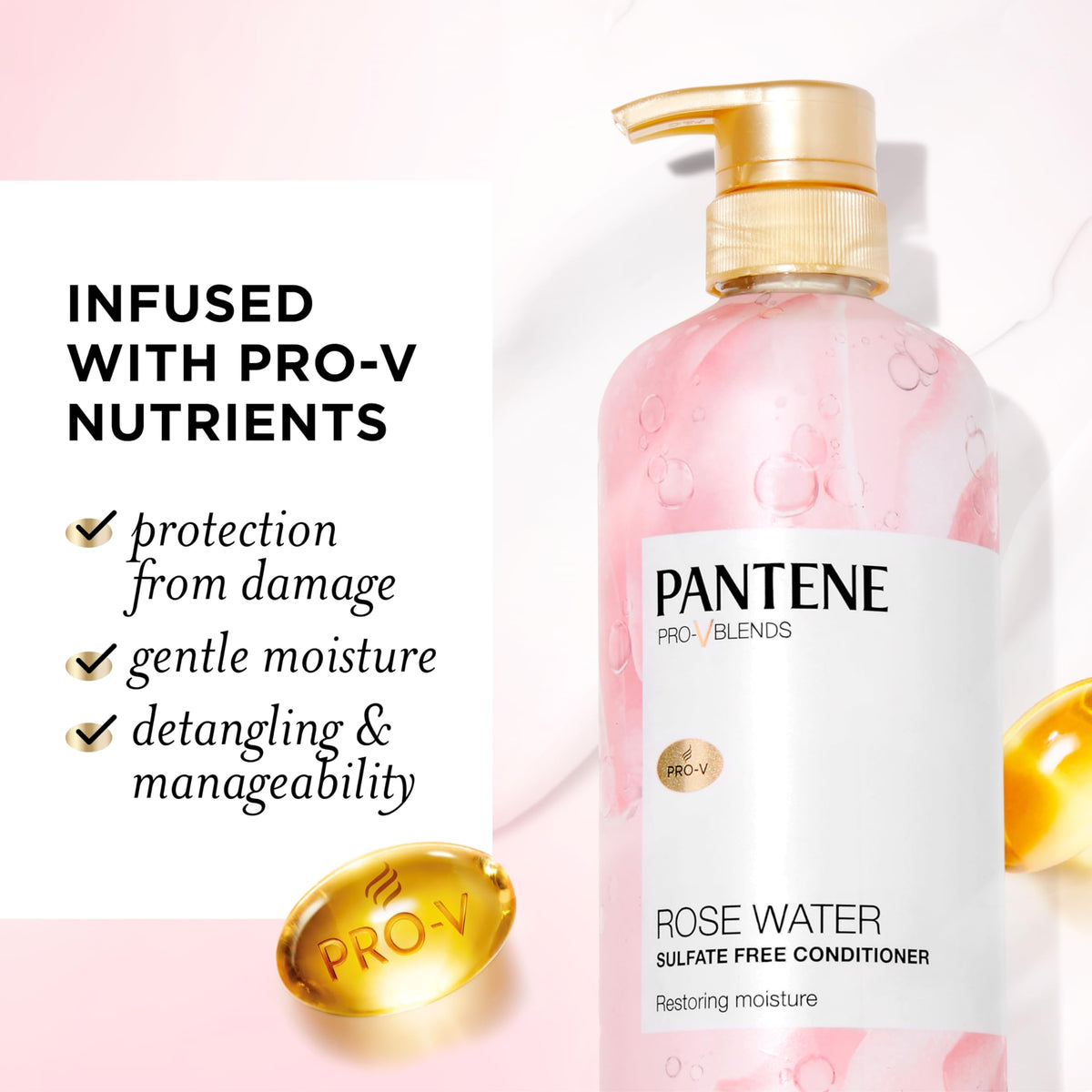 Pantene pump dispensing conditioner for easy daily use