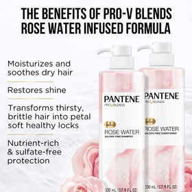 Pantene shampoo open cap producing lather for gentle cleansing benefit