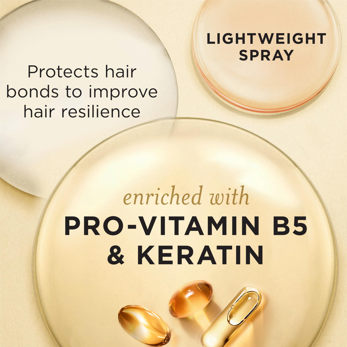 Pantene bottle beside ruler to show 5.7 oz size and travel-ready benefit