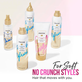 Pantene refreshing second-day curls to restore bounce and shape