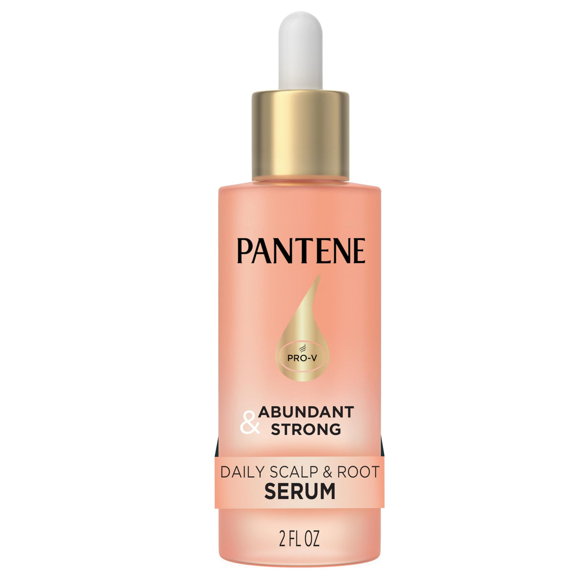 Pantene front bottle showing clear label and daily scalp support