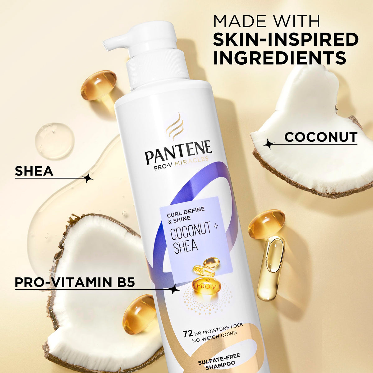 pantene Pro‑V bottle in hand for scale and travel‑friendly size
