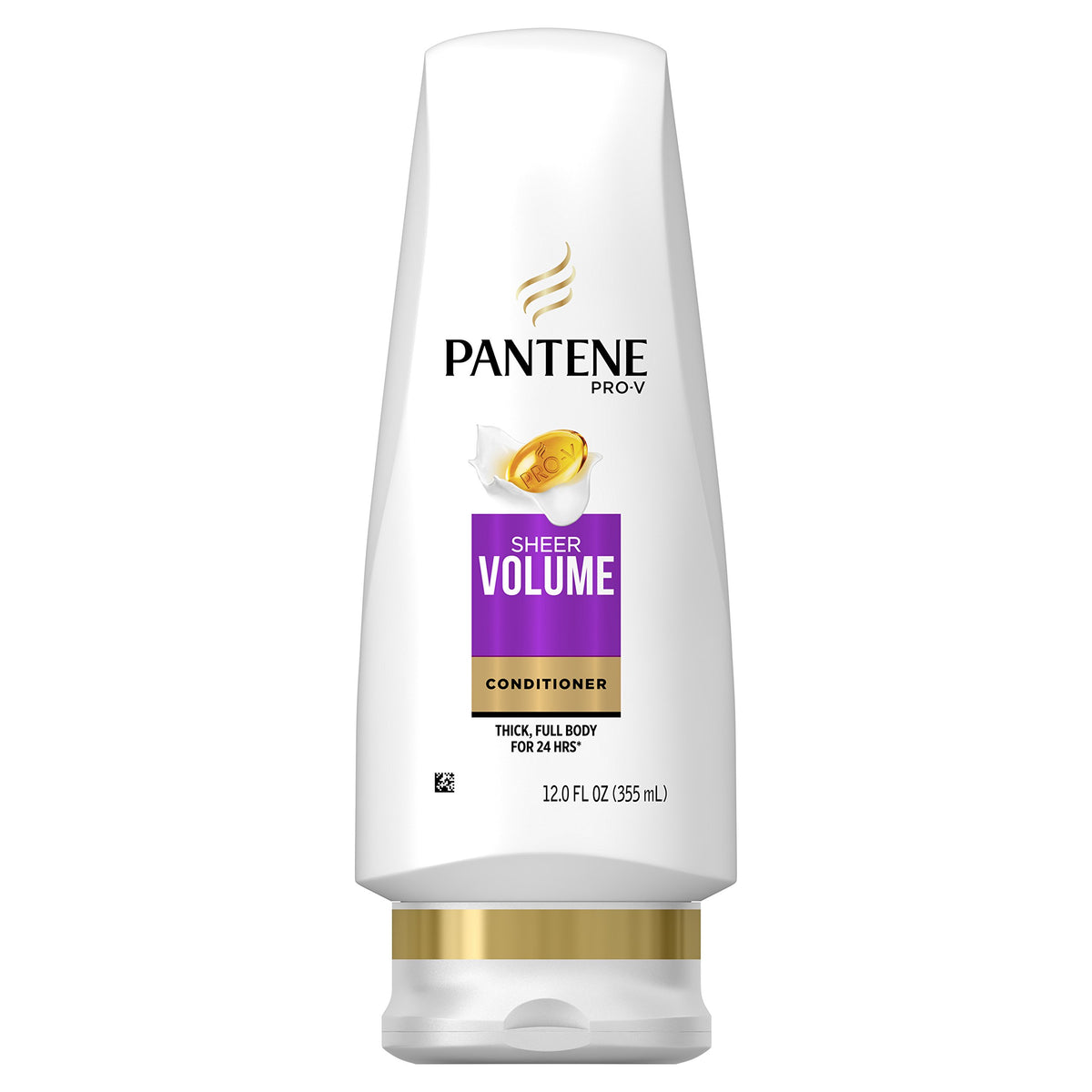 Pantene Pro-V sheer volume front packaging showing bottle and lightweight benefit