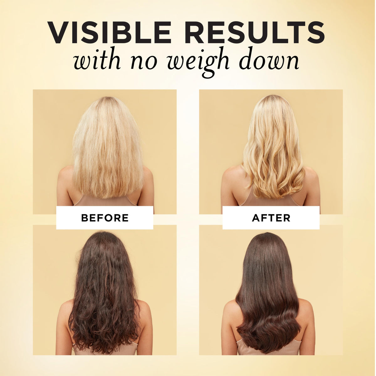 Hand spraying Pantene onto hair for easy application and detangling
