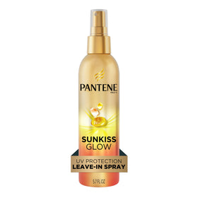 Pantene Sunkiss Glow front packaging showing product and benefit of UV protection