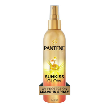 Pantene Sunkiss Glow front packaging showing product and benefit of UV protection