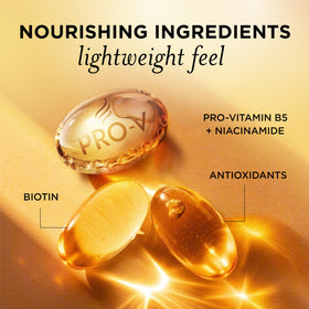 Pantene Sunkiss Glow ingredients label with Pro-V benefits and nourishing components