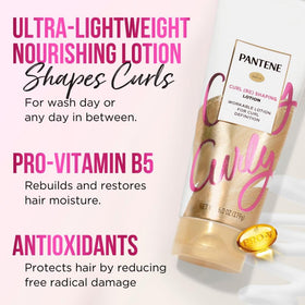Pantene cream texture closeup showing lightweight, non-greasy formula