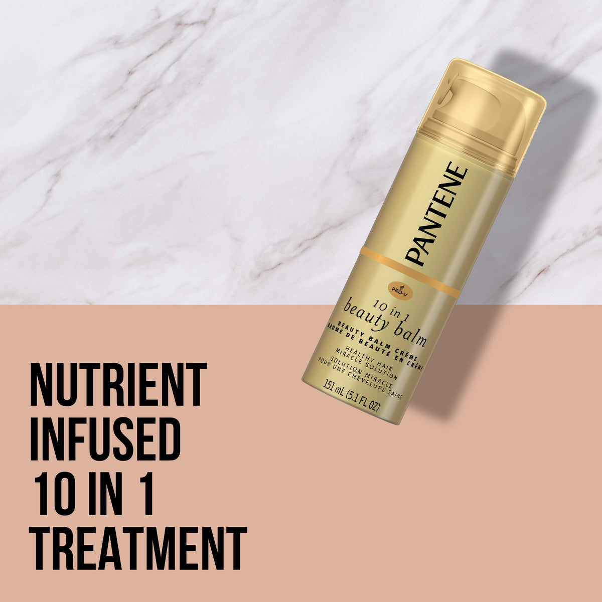 Pantene cream texture on fingertip showing smooth, lightweight formula