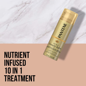 Pantene cream texture on fingertip showing smooth, lightweight formula