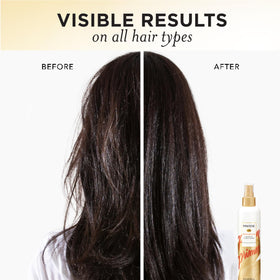 Pantene mist texture on fingers illustrating lightweight conditioning