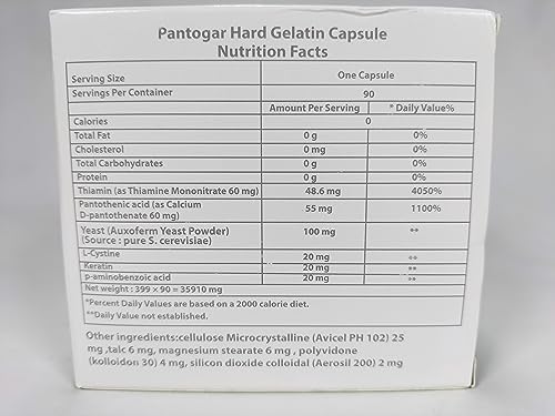 Pantogar capsule close-up highlighting texture and purity benefit
