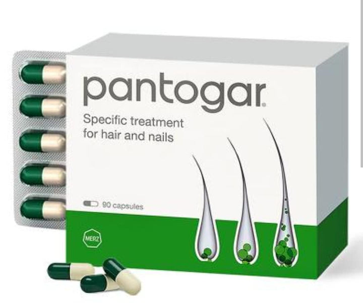 Pantogar front packaging showing box and capsule benefits