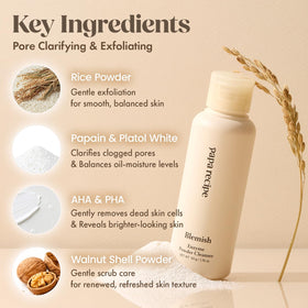 Papa Recipe closeup of powder granules highlighting gentle exfoliation