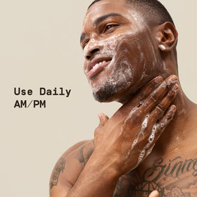 PAPATUI bottle staged on bath shelf suggesting daily grooming convenience