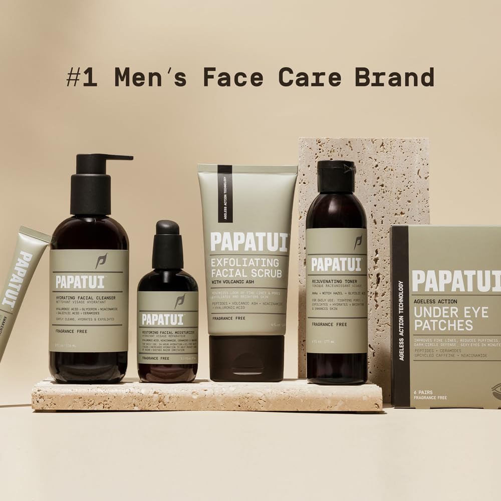 PAPATUI tube in a jacket pocket demonstrating travel-ready grooming convenience