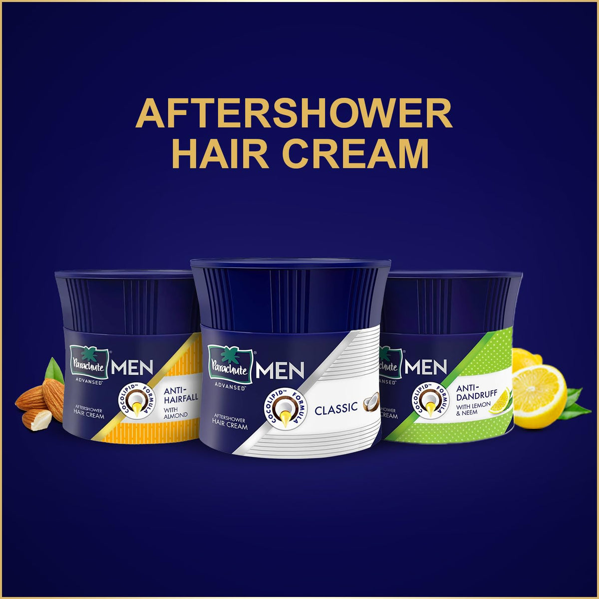 Parachute Advansed in a morning routine scene suggesting quick grooming benefit