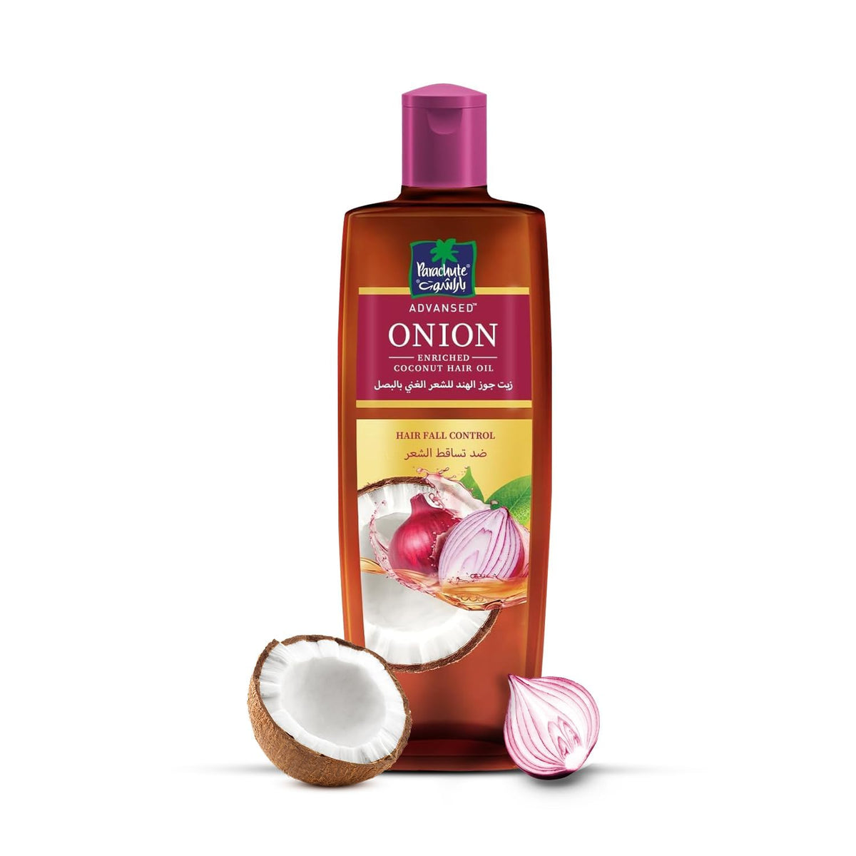 Parachute Advansed oil pouring to show smooth texture and easy absorption