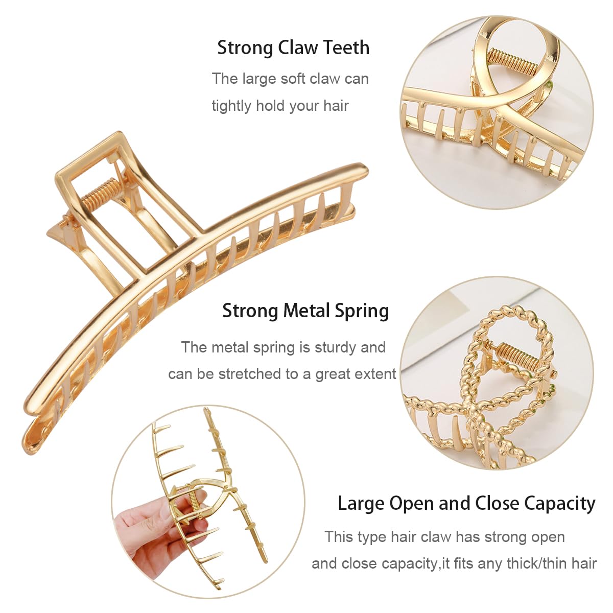 Parcce clip holding a curly updo for stable, stylish wear