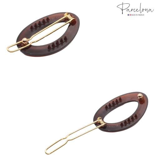 Parcelona lifestyle shot half-up hair style adding subtle polished accent
