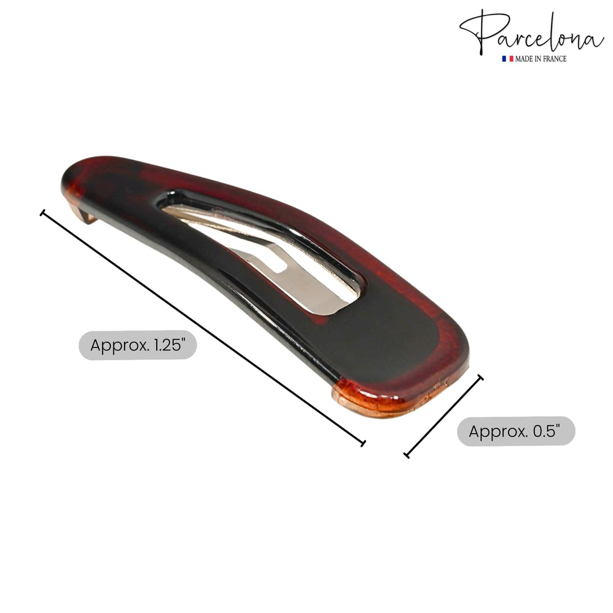 Parcelona side view of snap mechanism showing secure no-slip grip