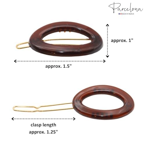 Parcelona arranged two shell two black clips illustrating color mix