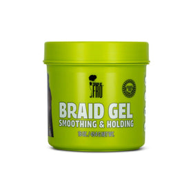 Pardon My Fro front label view showing product benefits and size