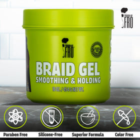 Pardon My Fro 16 oz jar beside everyday objects to show scale