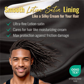 PARISBELLA satin lining close-up reduces friction and protects hair