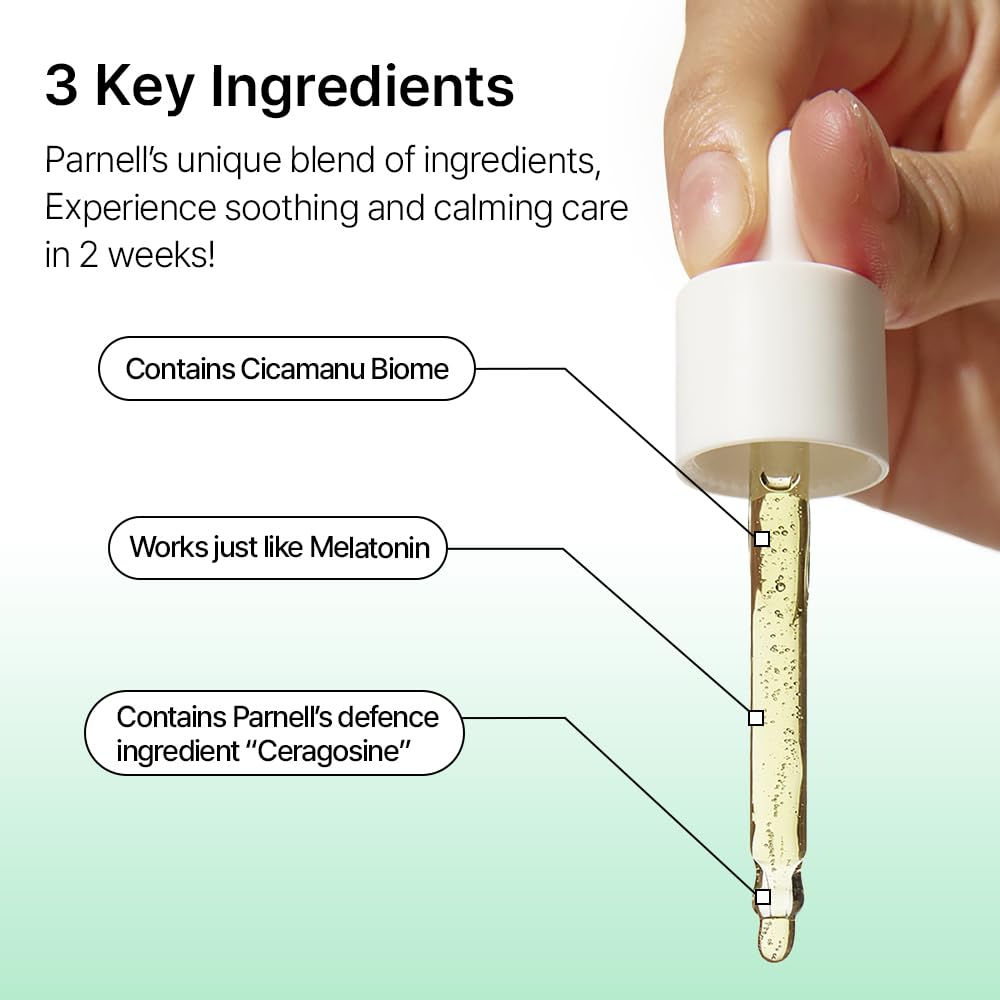 Parnell Cicamanu ceramide detail graphic, illustrating barrier repair and hydration