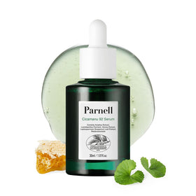 Parnell Cicamanu front packaging showing bottle and label, highlights gentle recovery
