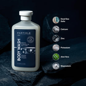 Particle close-up of foamy lather demonstrating hydrating texture benefit