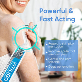 Pasobass application on forearm illustrating gentle massage and even coverage benefit