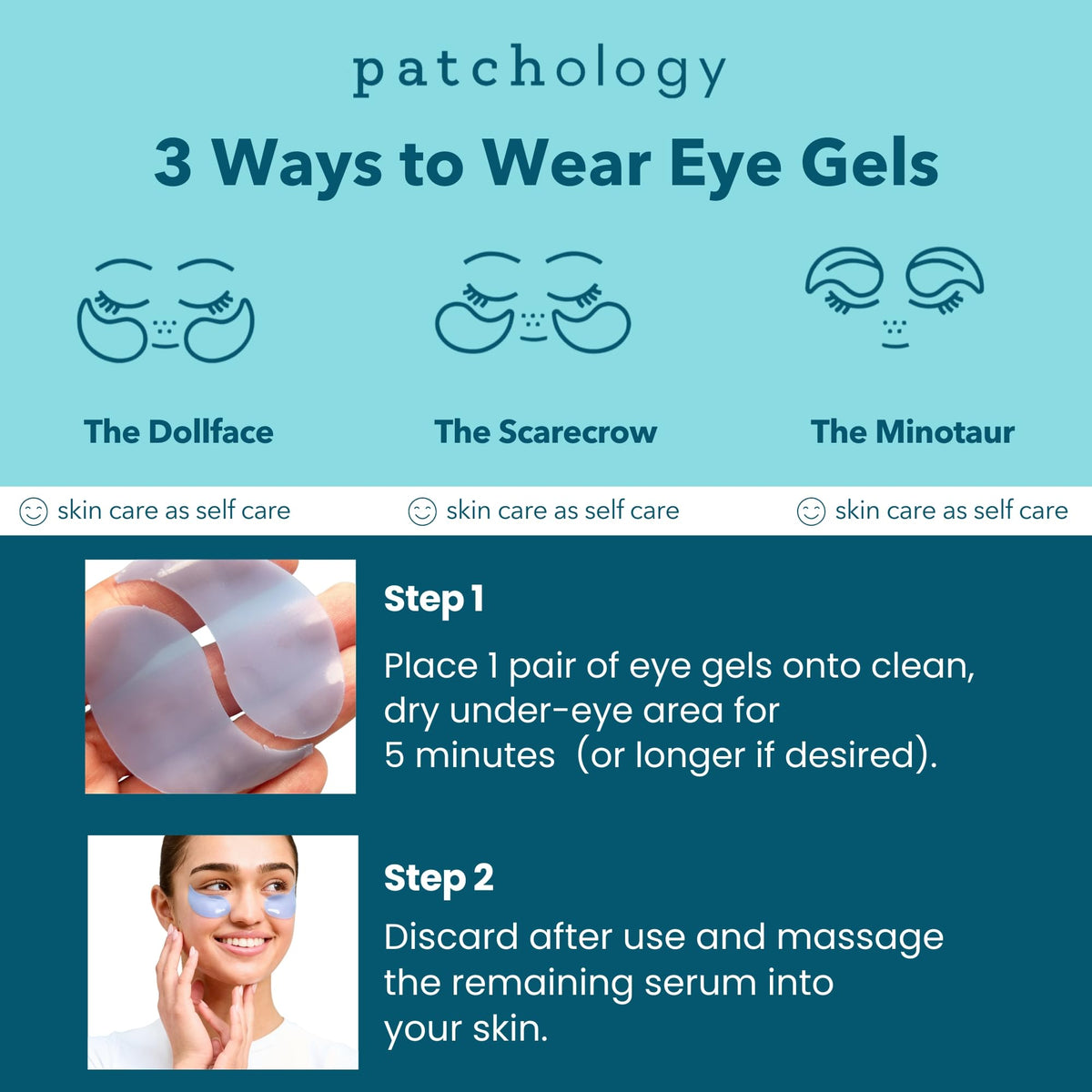 Patchology open gift box interior with both patch types showing travel-ready convenience