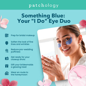 Patchology cooling under-eye patch close-up highlighting gel texture and instant relief
