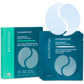 Patchology front packaging showing product name and benefits for brighter eyes