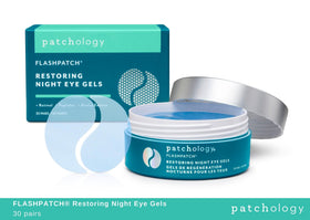 Patchology individually wrapped sachets lined up for hygiene and easy portability benefit